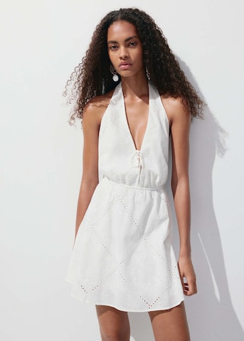 MANGO Kleid in Weiß: Vorderseite