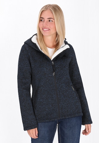 Schmuddelwedda Fleece jas in Blauw: voorkant