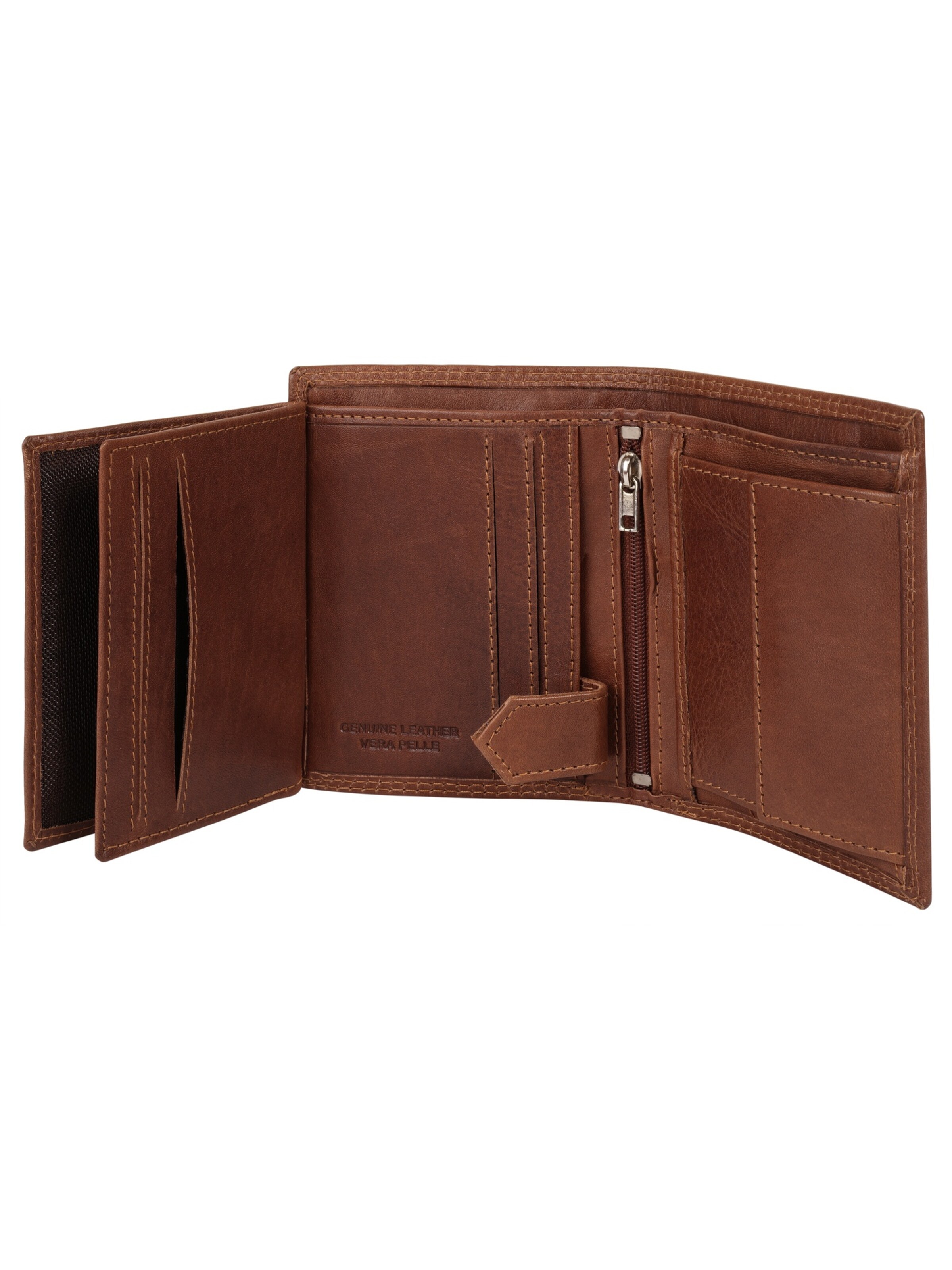 Porte-monnaies piké en marron