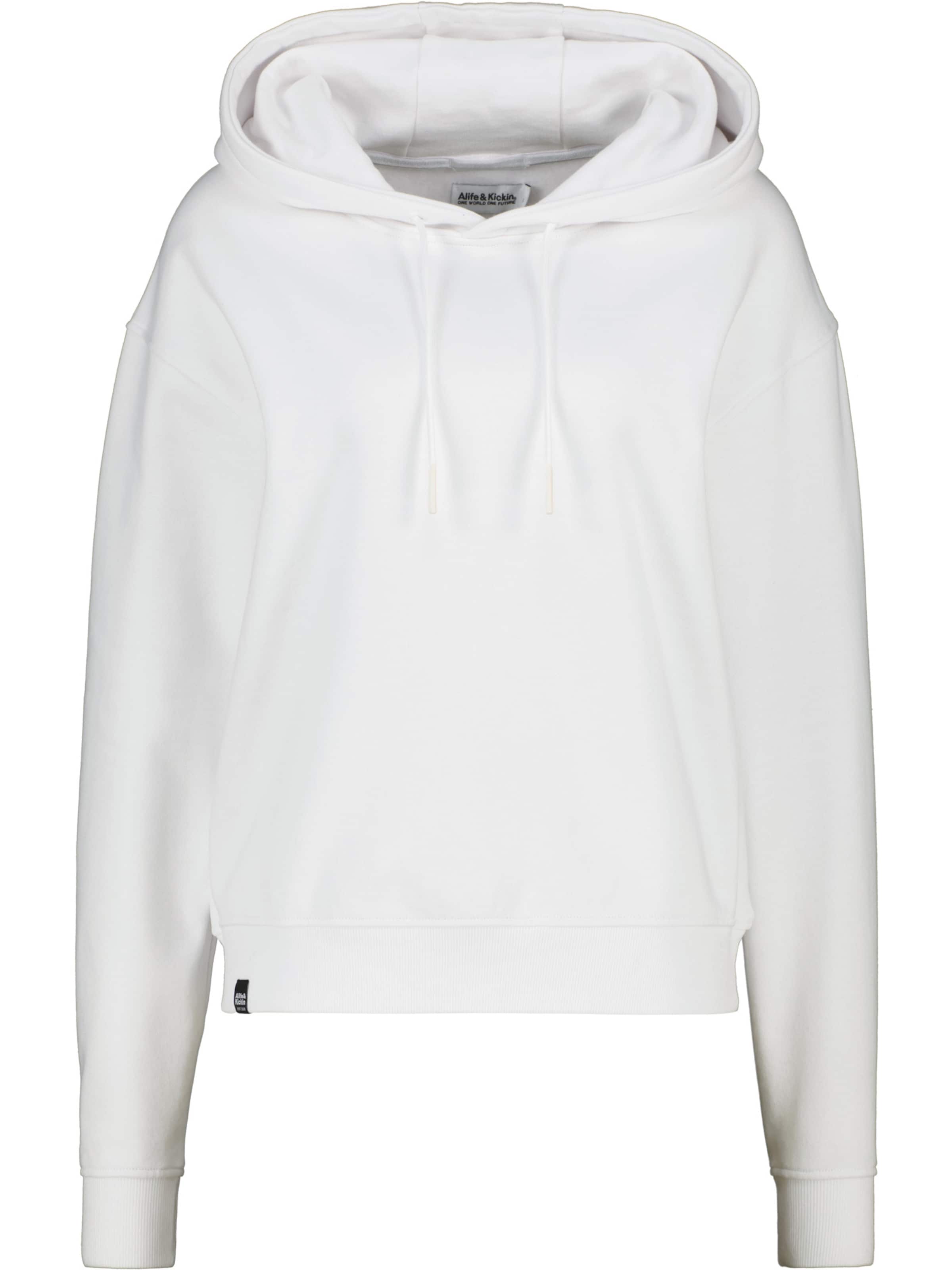 alife &amp; kickin Свитшот &#x27;ThaneeAK&#x27; в Белый: спереди