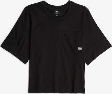 G-STAR Topshirt 'Pocket' in Schwarz: Vorderseite