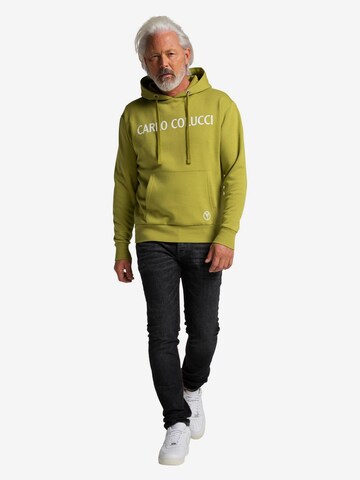 Carlo Colucci Sweatshirt 'Corrado' in Green