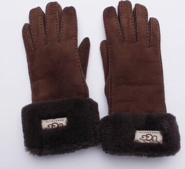 UGG Gloves in S in Brown: front