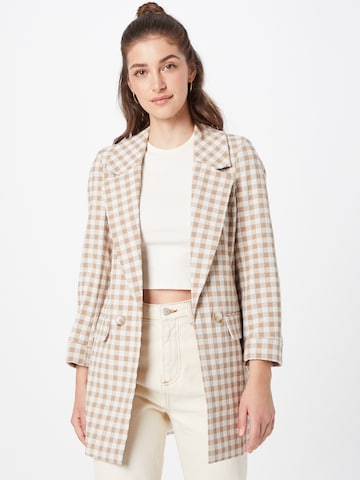 Blazer River Island en marron : devant