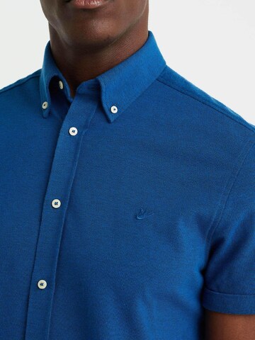 WE Fashion Slim fit Button Up Shirt in Blue