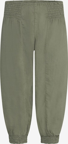 PULZ Jeans Tapered Broek 'Jill' in Groen: voorkant