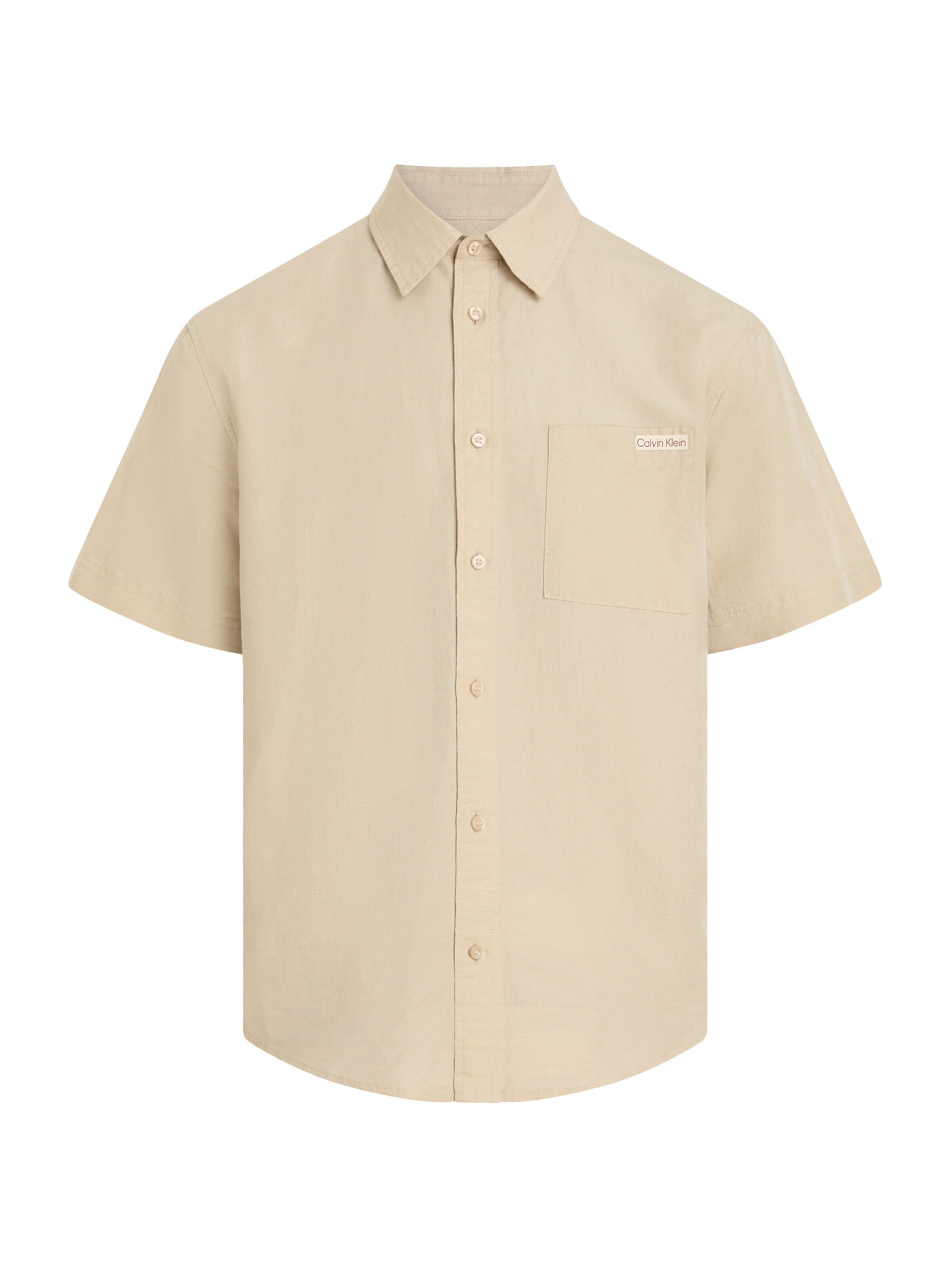 Calvin Klein Jeans Средняя посадка Рубашка в Серый: спереди