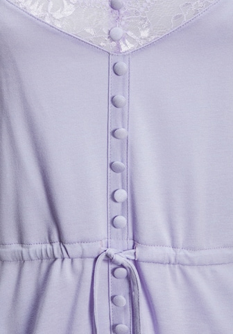 LASCANA Short Pajama Set in Purple