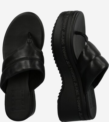 Tommy Jeans - Sandalias de dedo en negro