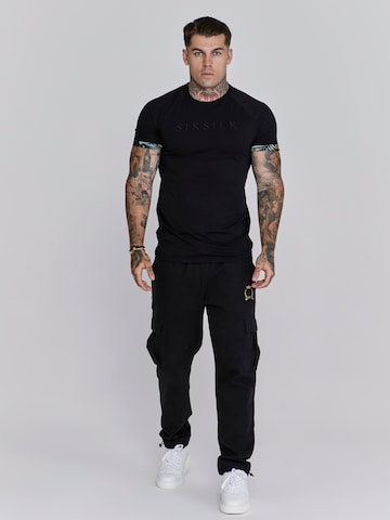 Maglietta di SikSilk in nero
