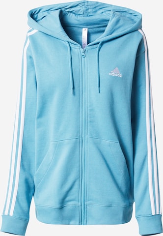 ADIDAS SPORTSWEAR Sportsweatjacke 'Essentials' in Blau: Vorderseite