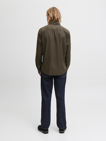 Jack & Jones Premium Slim fit Button Up Shirt 'JPRBLUBROOK' in Green