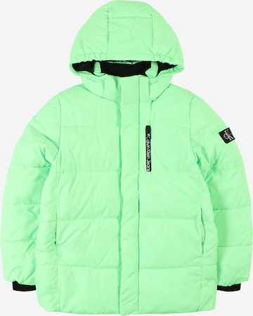 Calvin Klein Jeans Winter jacket in Green: front