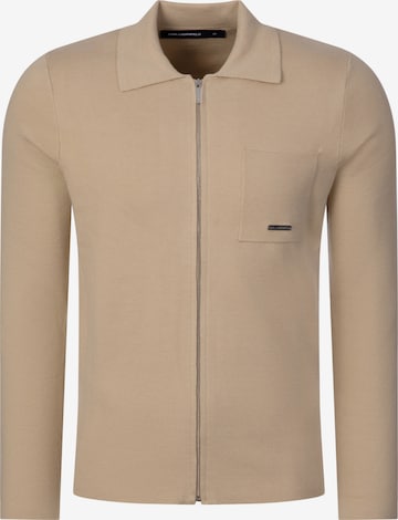 Karl Lagerfeld Strickjacke ' 655014 ' in Braun: Vorderseite