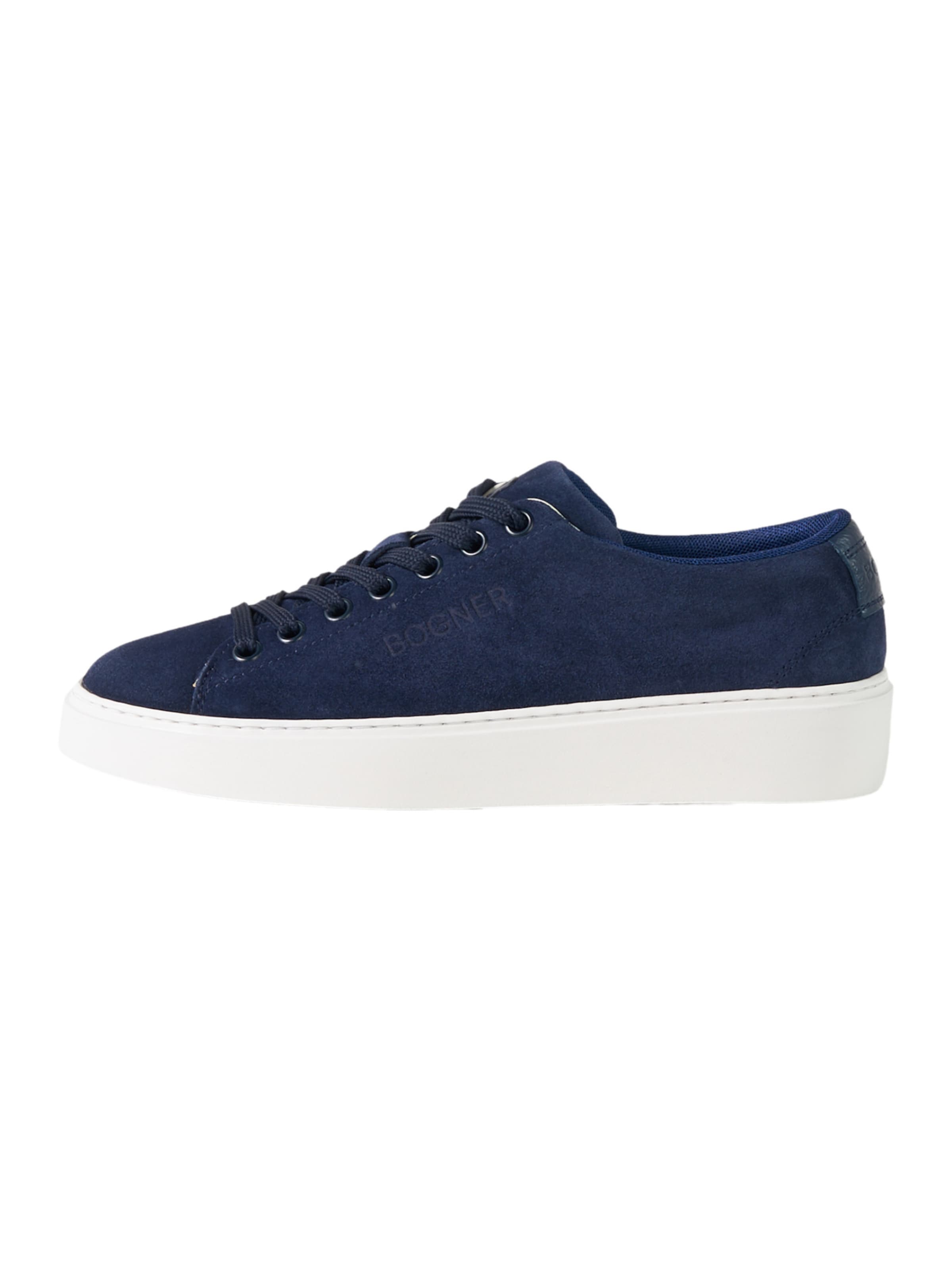 BOGNER Platform trainers 'Capri' in Blue: front