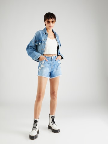 ABOUT YOU Regular Damen - Jeans 'Gemma Shorts' in Blau