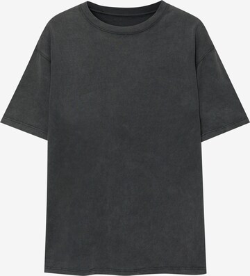 T-Shirt Pull&Bear en gris : devant