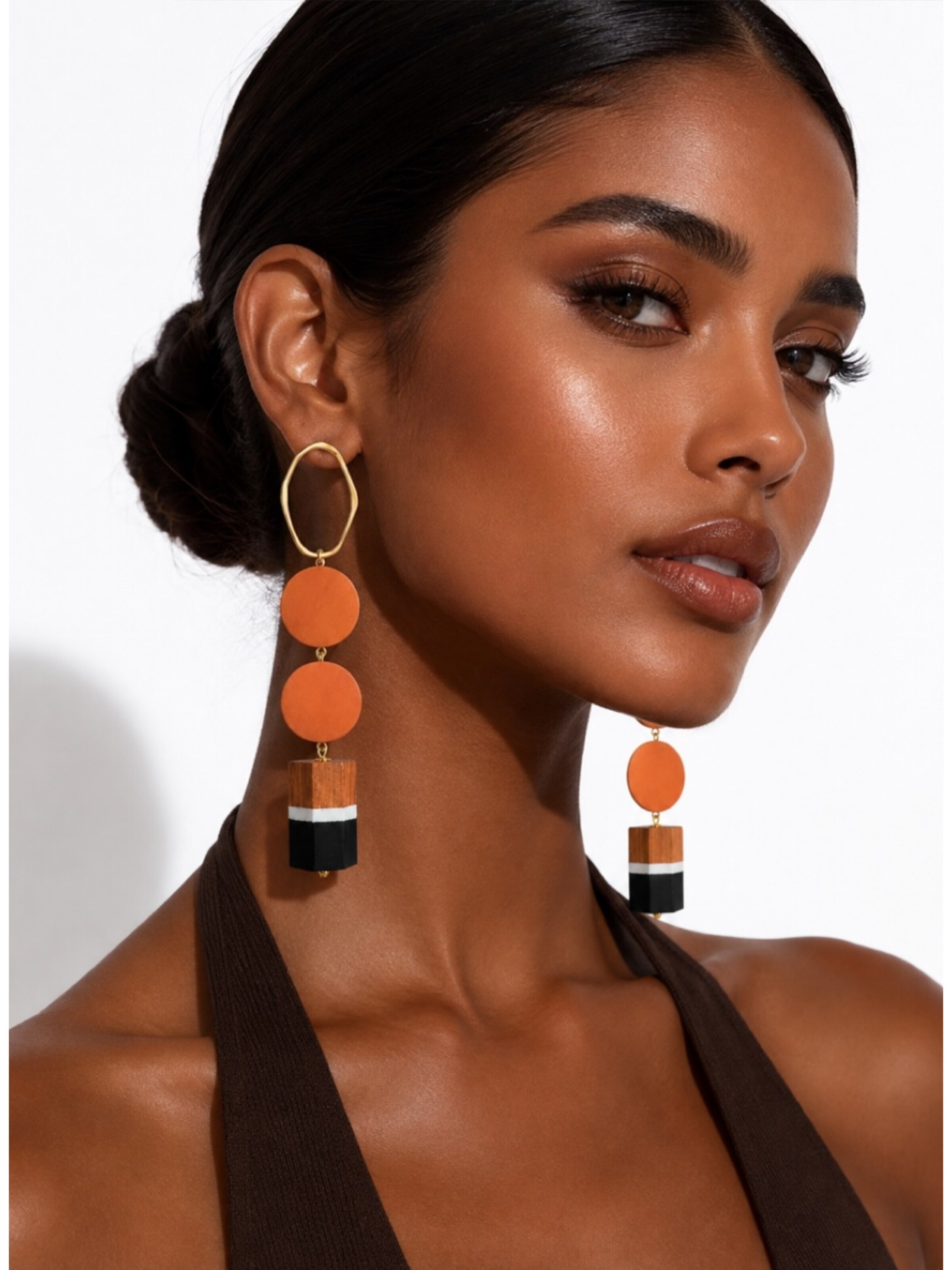 Elena Athanasiadou Ohrringe‌‌‌‌‌ in Orange: Vorderseite