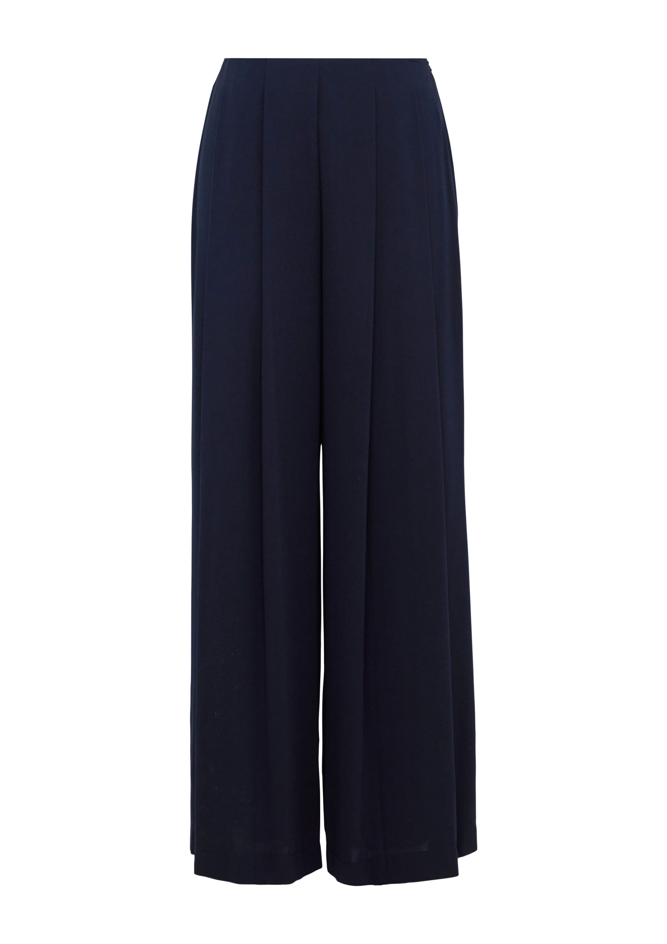 Wide Leg Pantalon à pince s.Oliver en bleu : devant