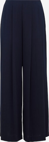 Wide Leg Pantalon à pince s.Oliver en bleu : devant