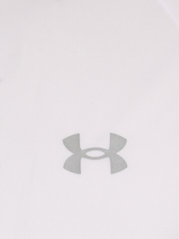 T-Shirt fonctionnel 'Tech Reflective' UNDER ARMOUR en blanc