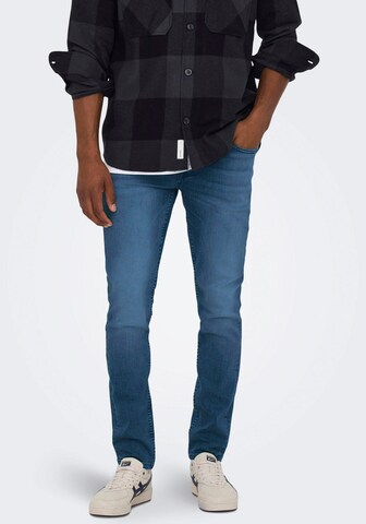 Only & Sons Slimfit Jeans in Blau: Vorderseite