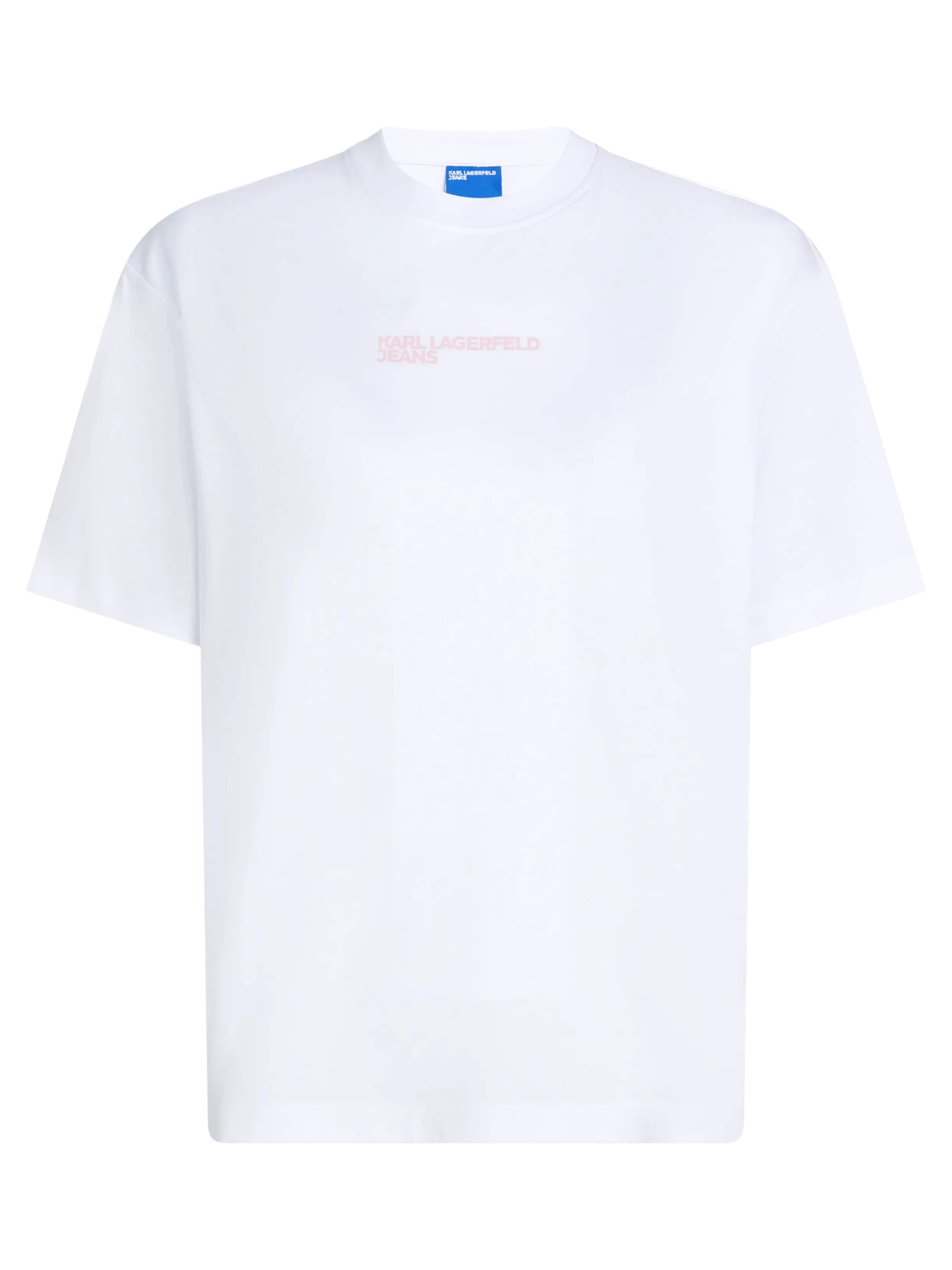 KARL LAGERFELD JEANS Тениска в бяло: отпред