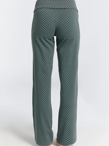 Leela COTTON Wide leg Pants 'Damen Bio-Baumwoll Komforthose' in Green