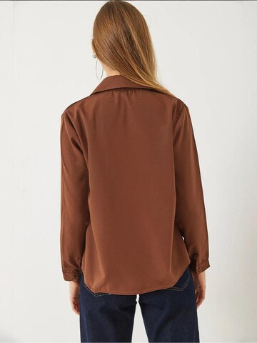 Bianco Lucci Blouse in Brown