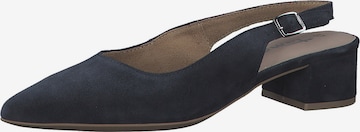 TAMARIS Дамски обувки на ток с отворена пета в синьо: отпред