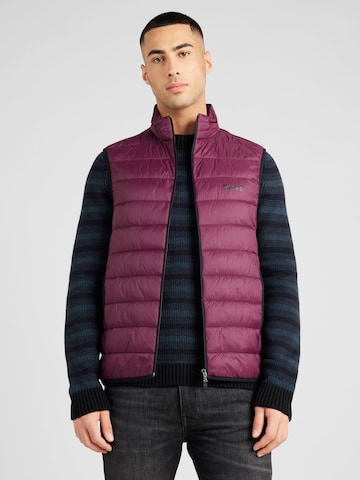 BOSS Green Vest 'Thor' in Pink: front