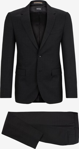 BOSS Slim fit Suit 'Houston' in Black: front