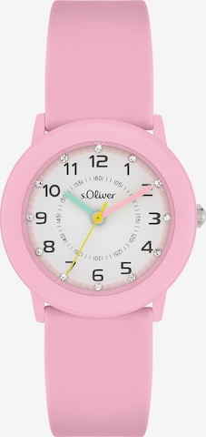 s.Oliver Watch 'The Little Spark' in Pink: front