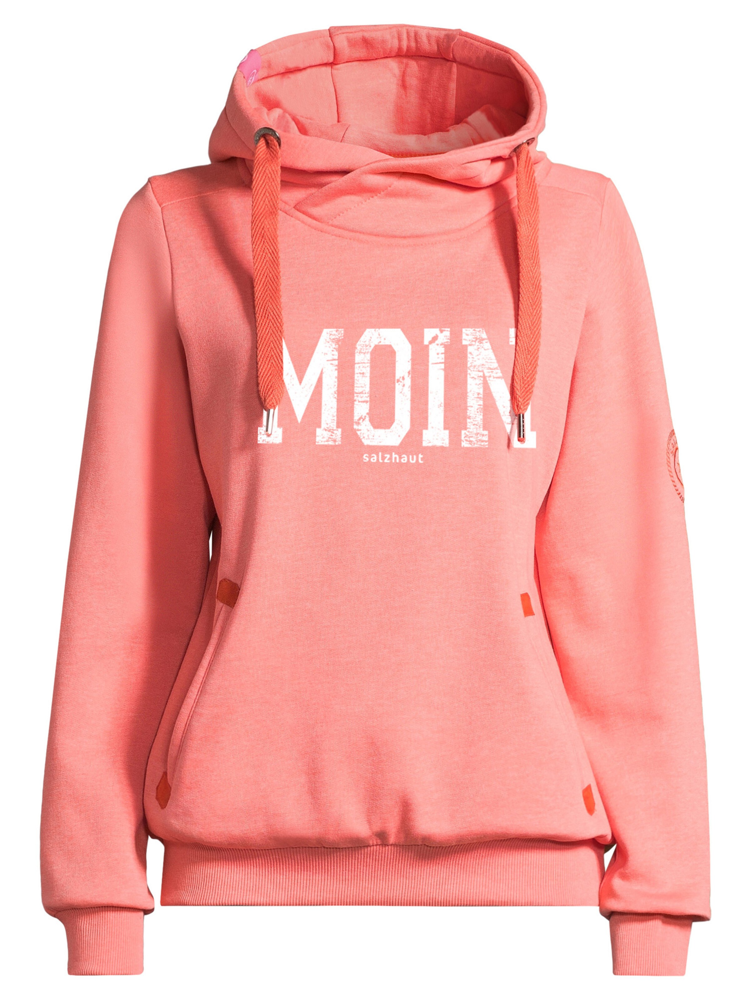 salzhaut Sweatshirt 'SÜNN - MOIN' in Orange: Vorderseite