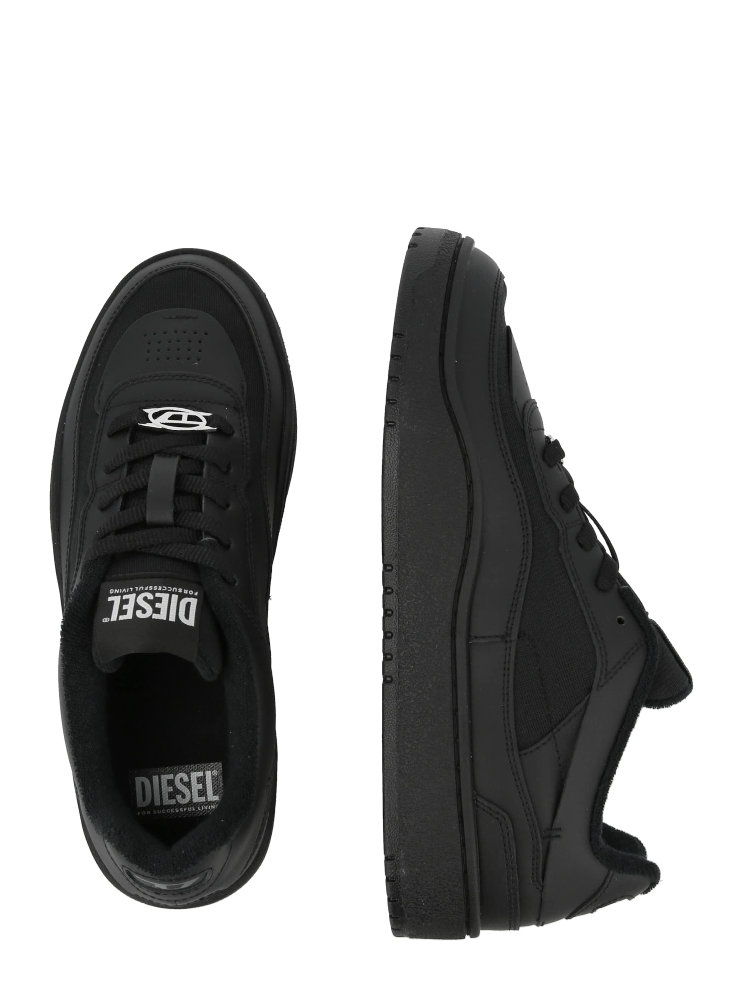 DIESEL - Zapatillas deportivas bajas 'S-Oval' en negro