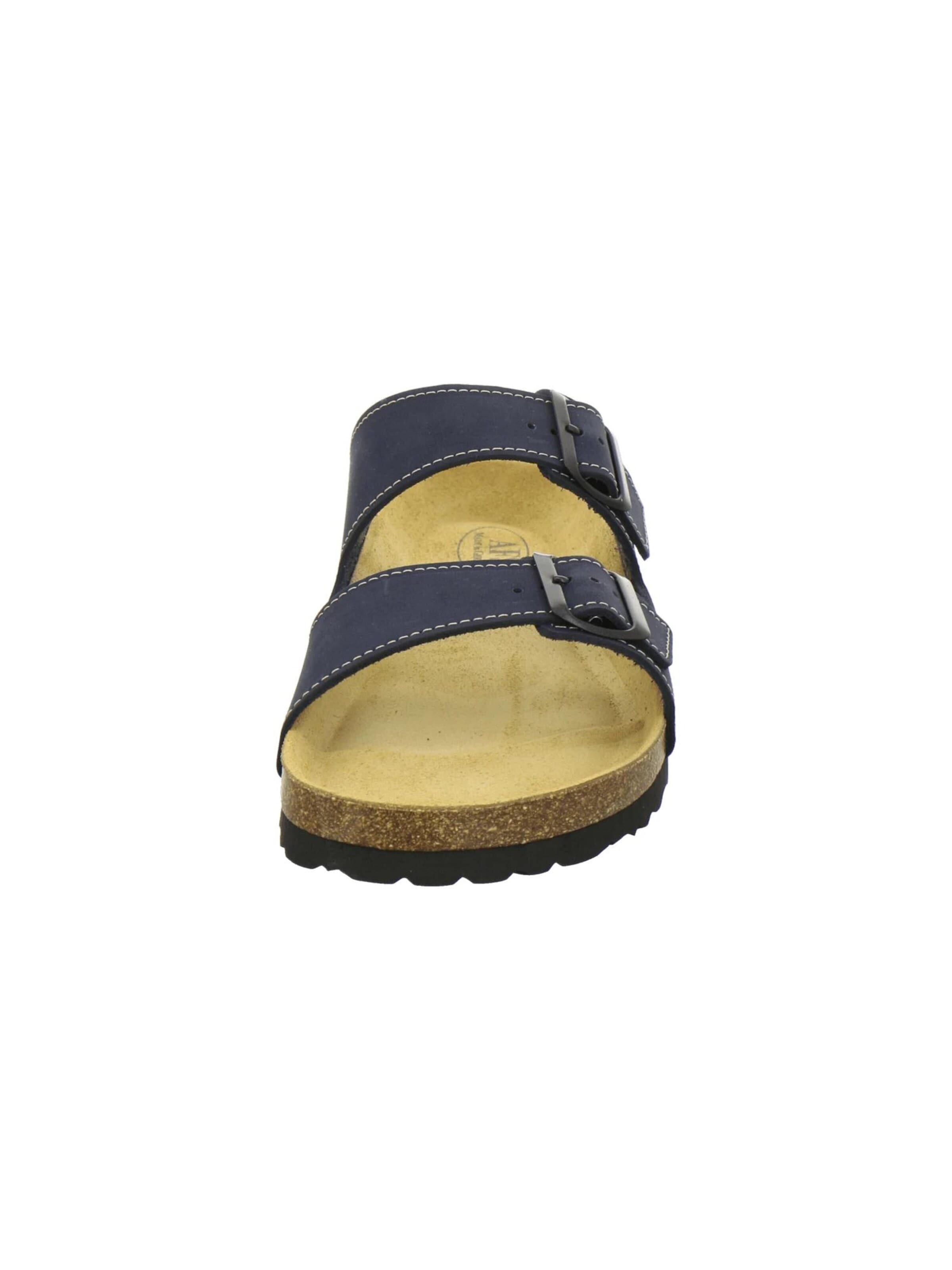 AFS-Schuhe Muiltjes 'Sandalen Herren blau Nubukleder' in Blauw