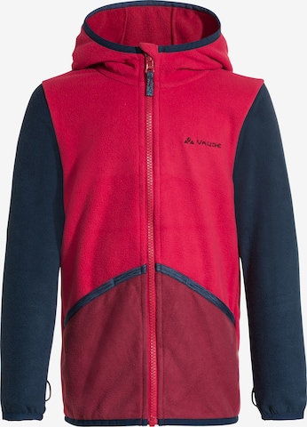 VAUDE Athletic Fleece Jacket 'Pulex' in Red: front