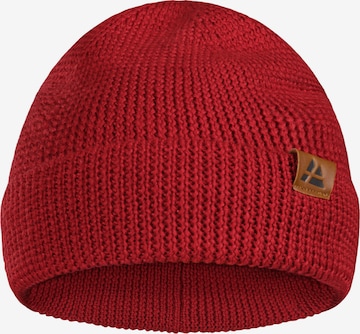 DANISH ENDURANCE Beanie 'Merino' in Rot: predná strana