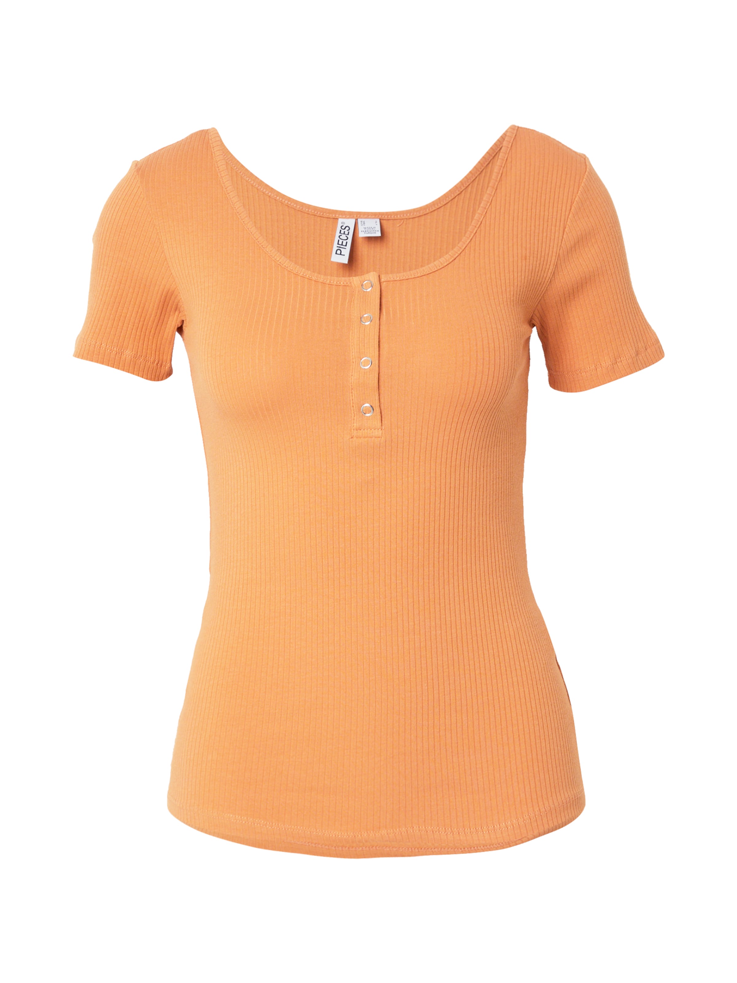 PIECES Tričko 'PCKITTE' – hnědá: přední strana