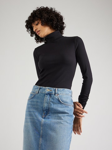 LEVI'S ® Shirt 'Ruched Turtleneck' in Blauw: voorkant