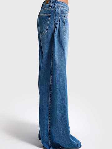 IT'S BASIC Wide leg Jeans 'WIDE MID RISE JEANS' in Blauw