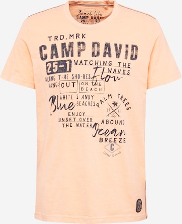 CAMP DAVID Shirt in Orange: front