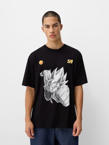 T-Shirt Bershka en noir