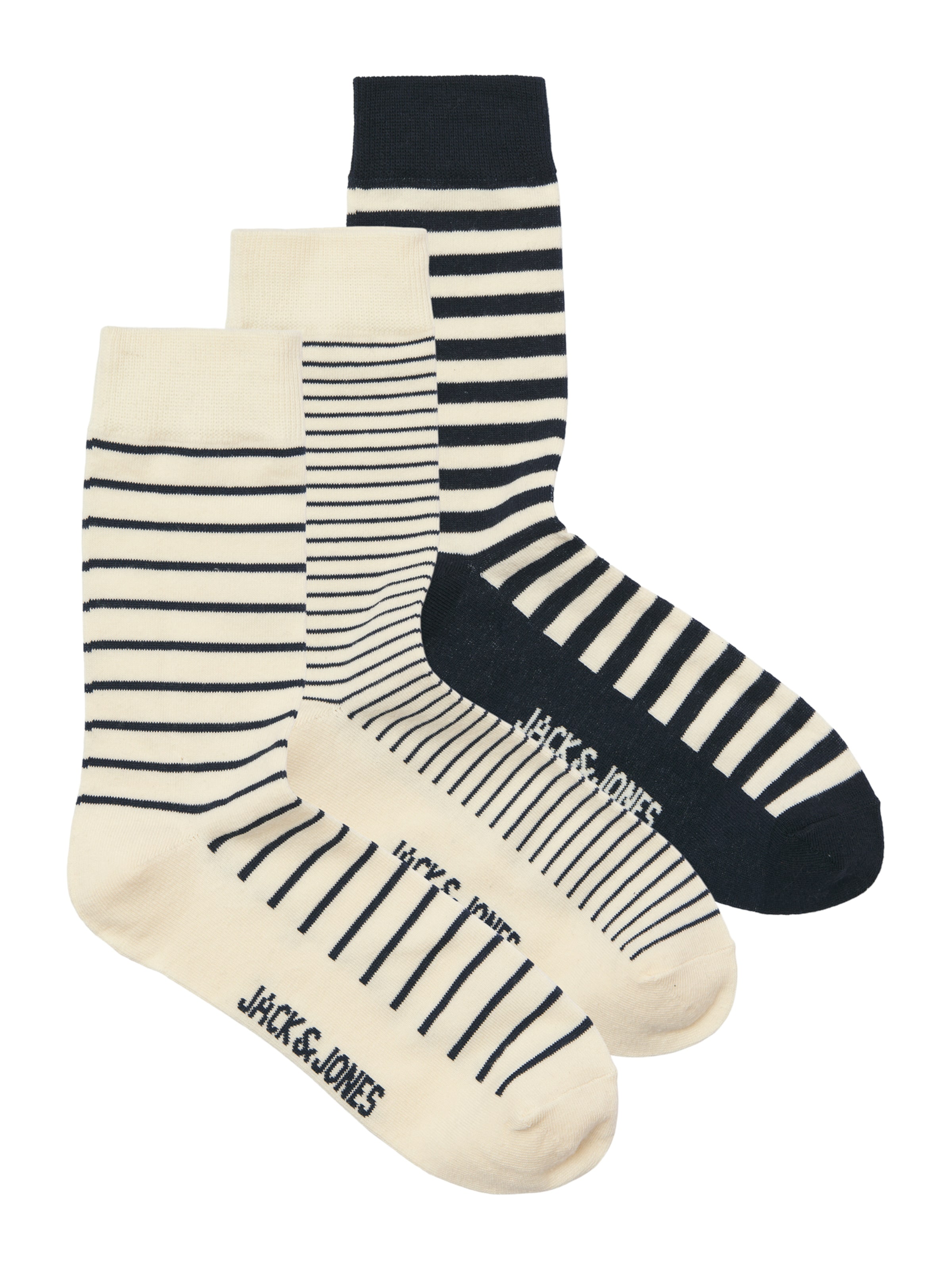 JACK & JONES Zeķes 'JACGALE', krāsa - gaiši bēšs / melns, Preces skats