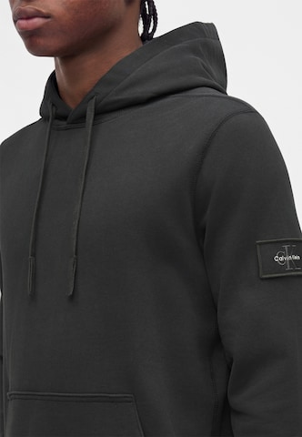 Bluză de molton de la Calvin Klein Jeans pe negru