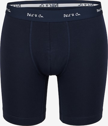 Phil & Co. Berlin Boxershorts ' Long Boxer ' in Blauw