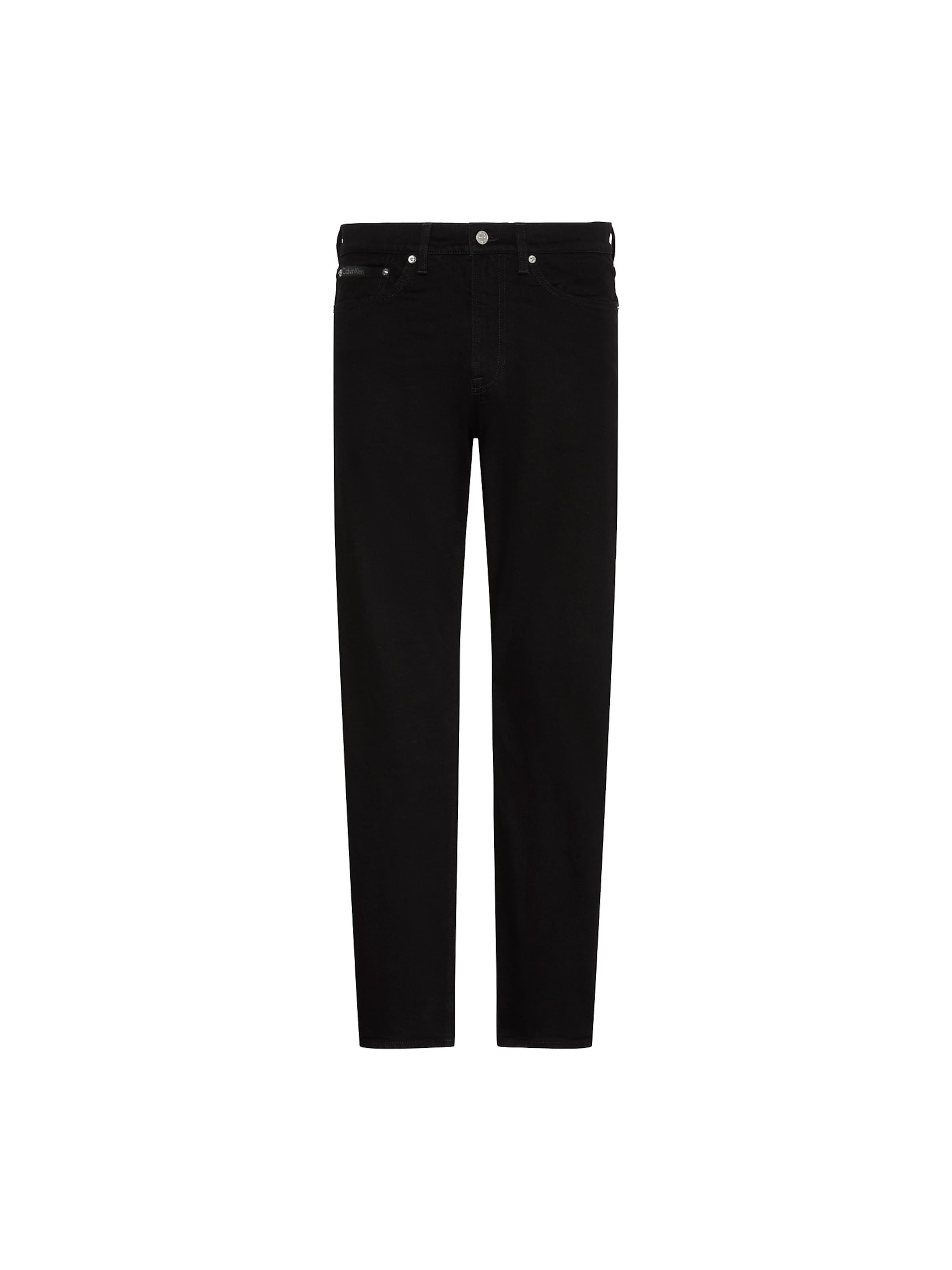 Calvin Klein Jeans Tapered Jeans in Schwarz: Vorderseite