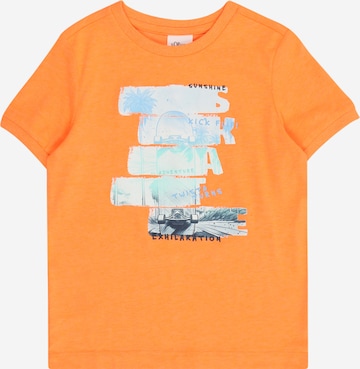 s.Oliver T-Shirt in Orange: Vorderseite