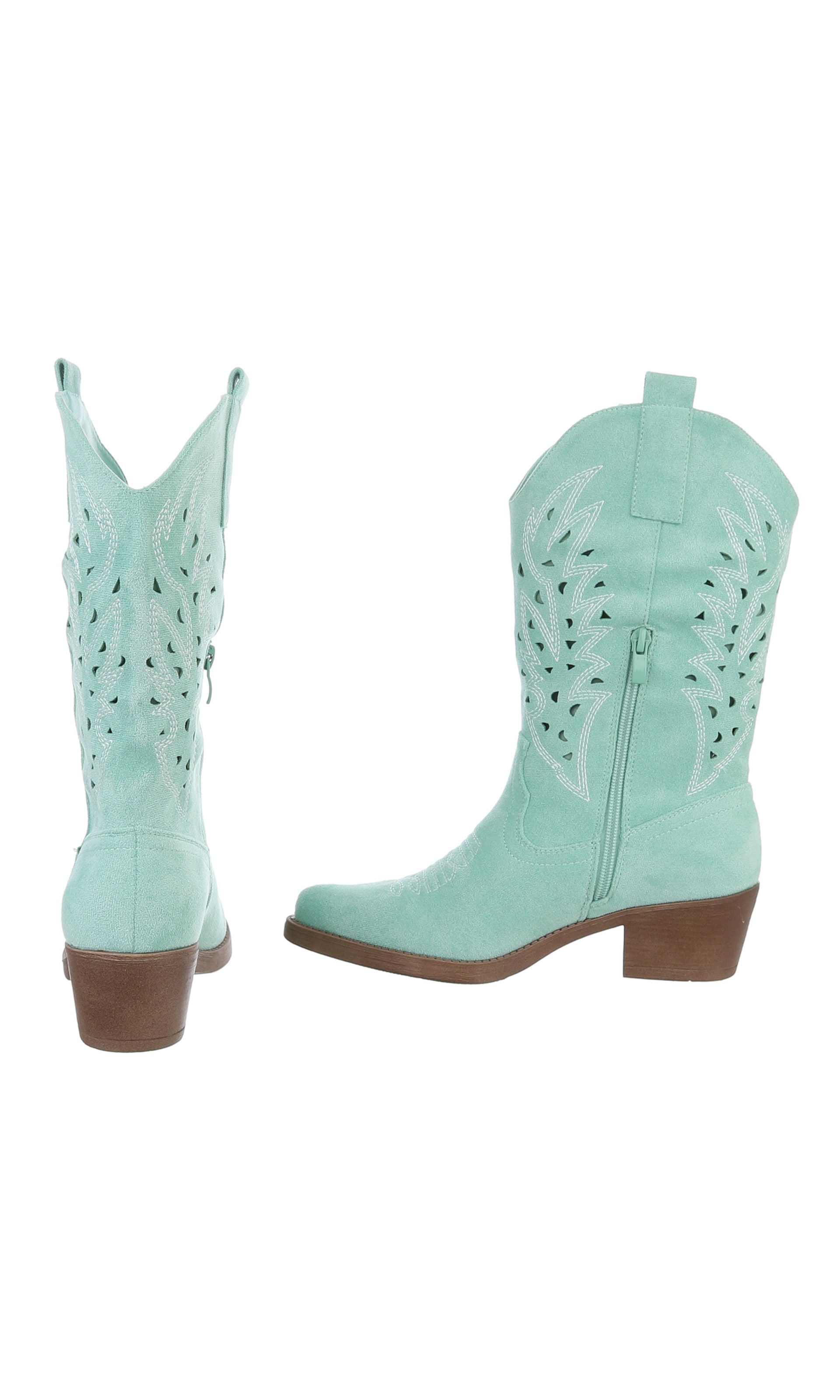 Ital-Design Cowboy Boots in Blue