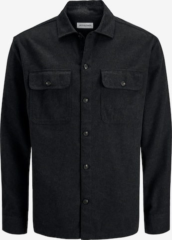 JACK & JONES Button Up Shirt 'Charge' in Black: front